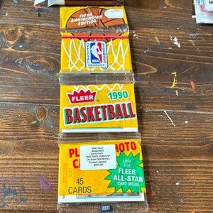 1990 Fleer Basketball Card Pack With Michael Jordan Card on Front GUARANTEED